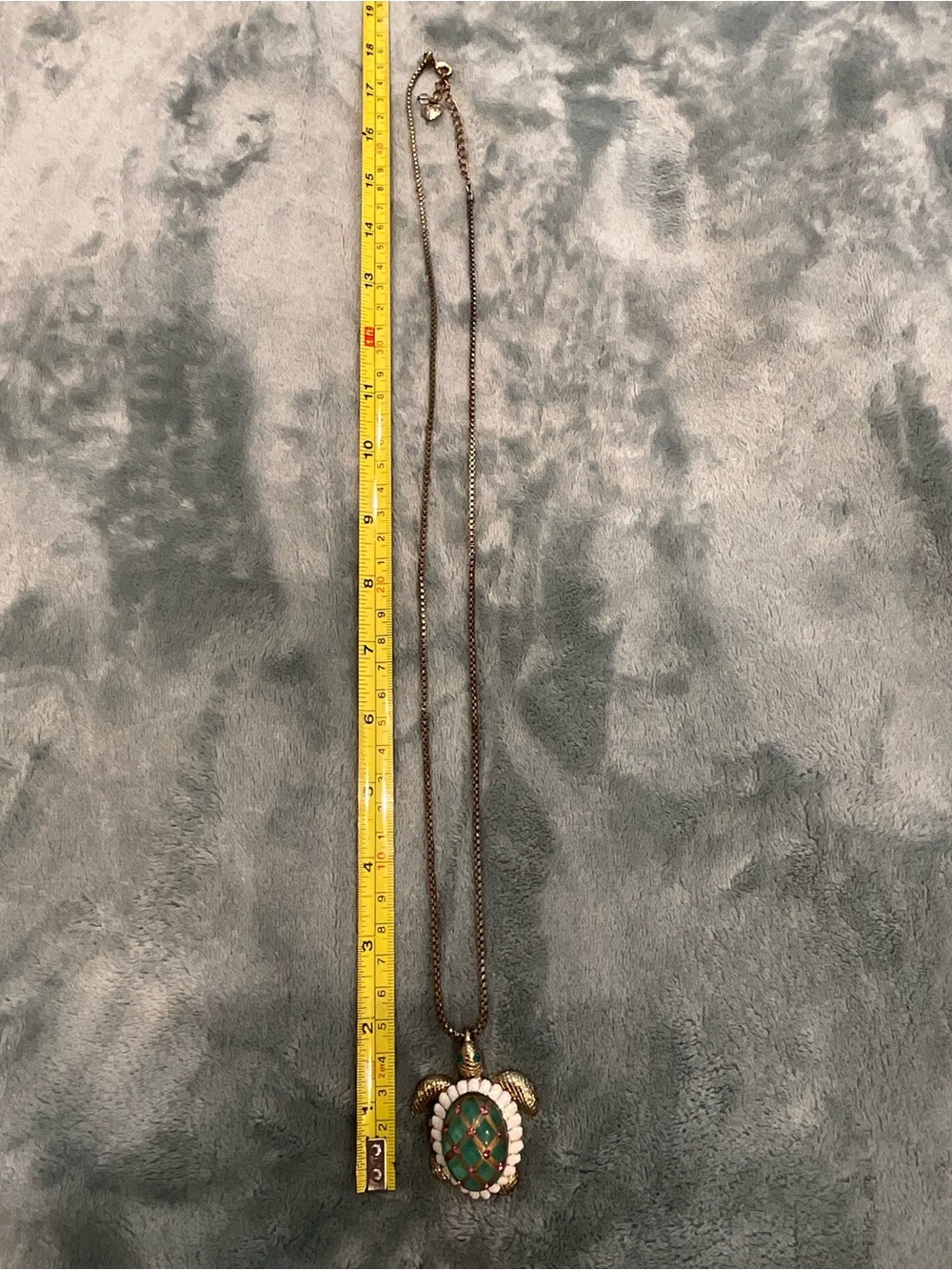 Betsey Johnson Turtle Pendant Necklace - Mint Green, White & Pink - Picture 10 of 14